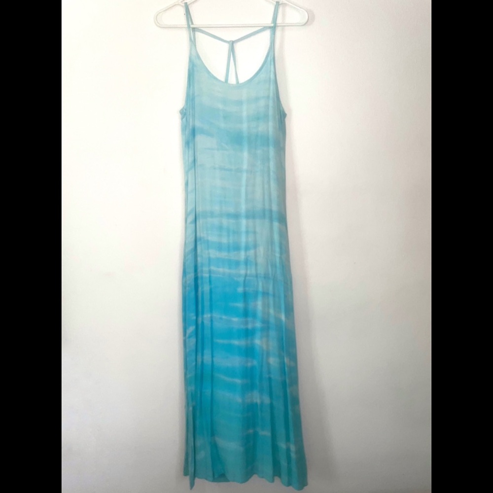 blue maxi dress